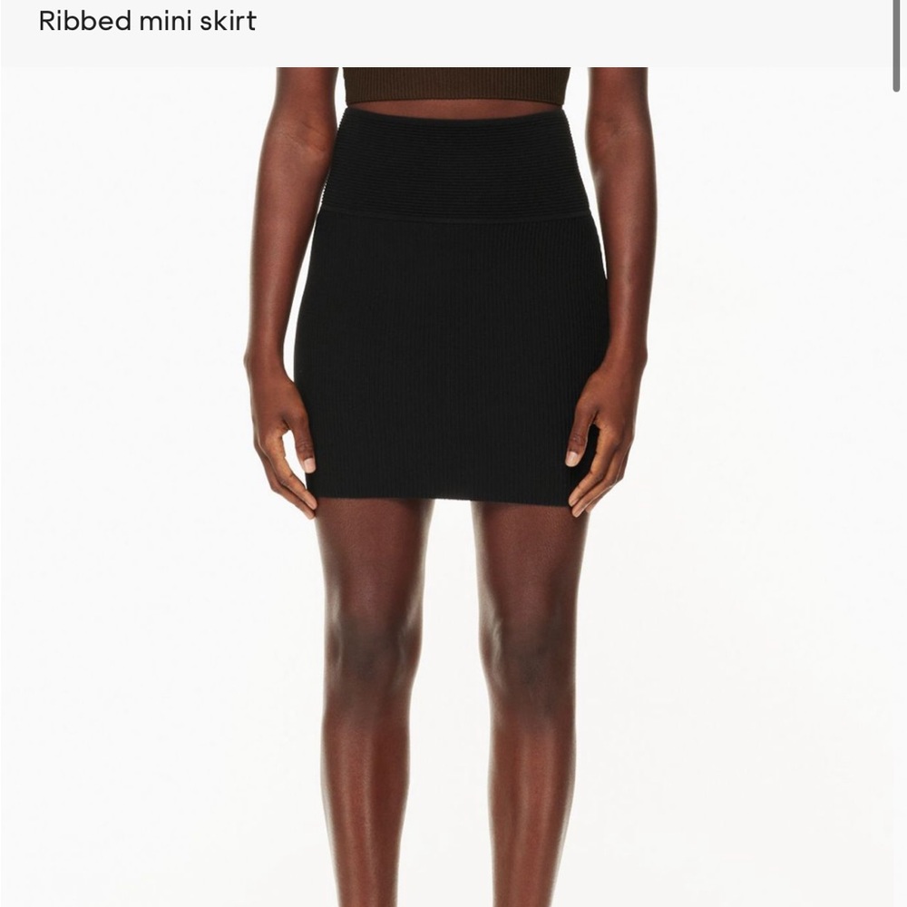 Aritzia Babaton Sculpt Knit Mini Skirt - brand new